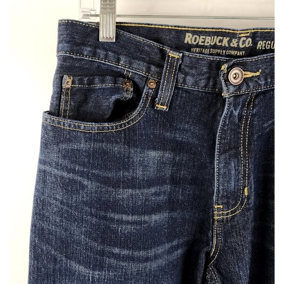 Roebuck and Co Jeans Mens 30x32 Blue Regular Straight Leg Vintage Denim - Picture 3 of 8